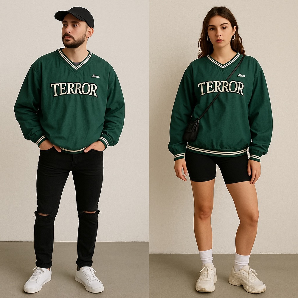 Vintage Tonix “Terror” Windbreaker Pullover – Unisex Streetwear